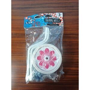 RASKULLZ Kids Training Wheels Fits 12in-20in Mounting Hardware Pink Flower